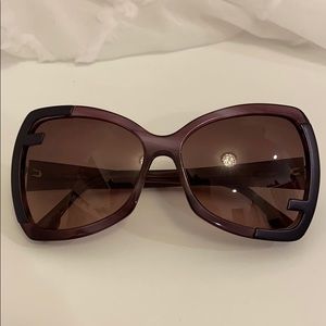 Fendi Double F Lilac Sunglasses